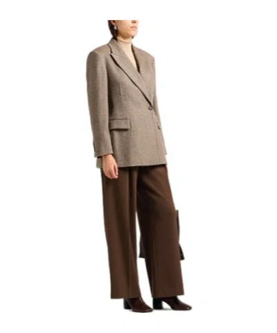 Brunello Cucinelli Double-breasted Suit Jacket In Multi