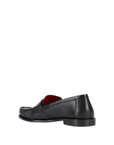 Maxco. Lizard-embossed Loafers In Black