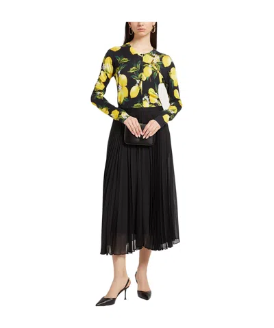 Dolce & Gabbana Printed Knitted Sweater In Multi