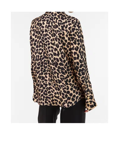 Balmain Patterned Long-sleeve Shirt In Black