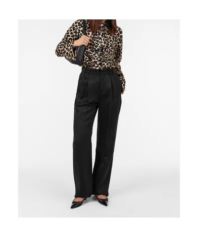 Balmain Patterned Long-sleeve Shirt In Black