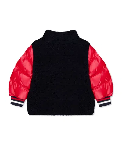 Moncler Logo Patch Down Jacket In Multi