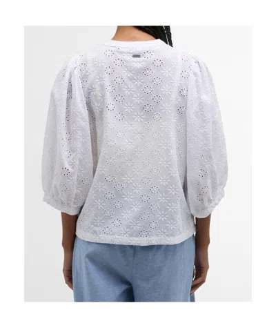 Barbour Button-front Blouse In White