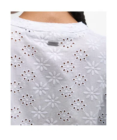 Barbour Button-front Blouse In White