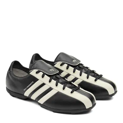 Y-3 Logo-print Panelled Sneakers In Black