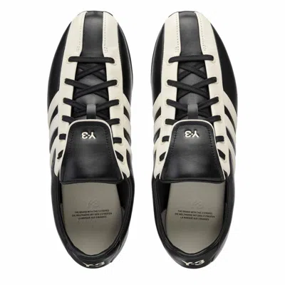 Y-3 Logo-print Panelled Sneakers In Black