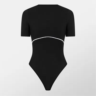 Off-white Seamless Bodysuit In Black