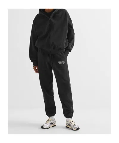 Essentials Logo Drawstring Sweatpants In Black