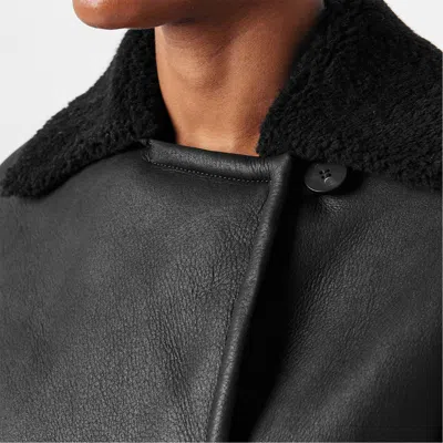Jacquemus Lapel Long Sleeve Leather Jacket In Multi