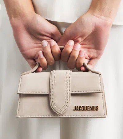 Jacquemus Mini Handbag With Padded Handle And Magnetic Closure In Neutral