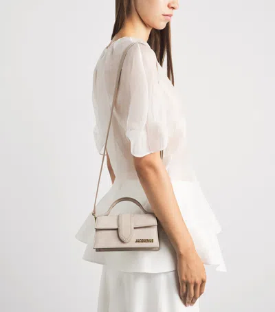 Jacquemus Mini Handbag With Padded Handle And Magnetic Closure In Neutral