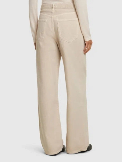 Agolde Belt Loop Jeans In Beige