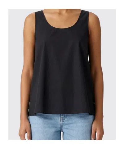 Max Mara Sleeveless Vest In Black