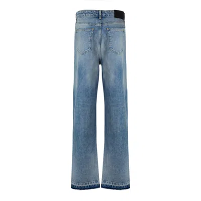 Represent Solid Straight Leg Jeans In Gray