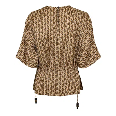 Max Mara Printed Cover-up In Brown