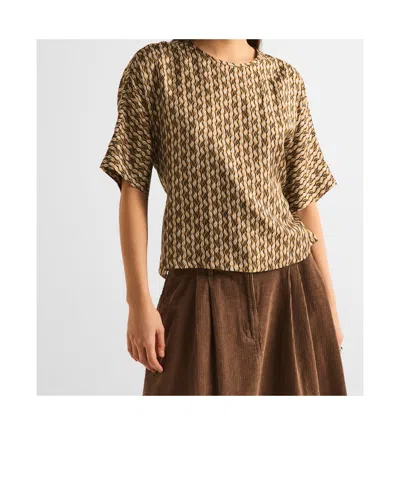 Max Mara Printed Cover-up In Brown