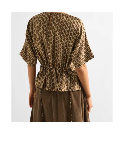 Max Mara Printed Cover-up In Brown