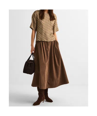 Max Mara Printed Cover-up In Brown
