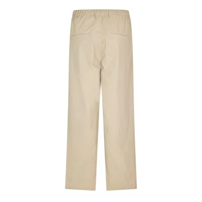 Essentials Drawstring Athletic Pants In Brown