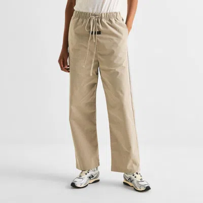 Essentials Drawstring Athletic Pants In Brown
