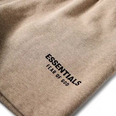 Essentials Logo Drawstring Shorts In Gold
