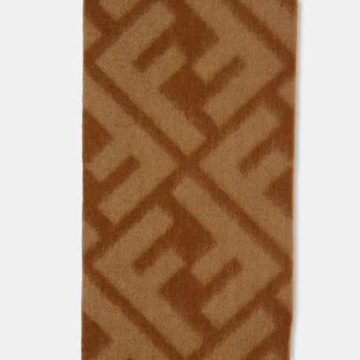 Fendi Medium Thickness Alpaca Wool Scarf In Multi