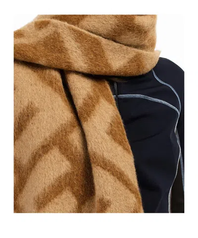 Fendi Medium Thickness Alpaca Wool Scarf In Multi