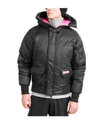 Canada Goose Bright-colored Bomber Jacket In Black