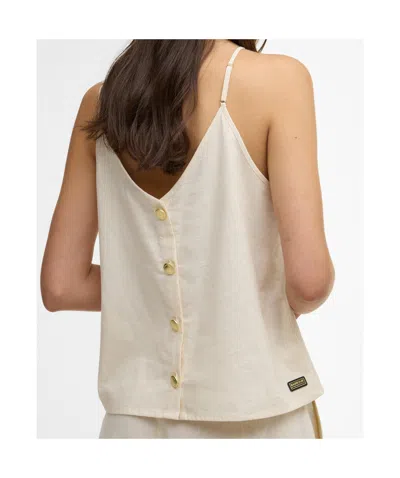 Barbour Back-button Suspenders In White