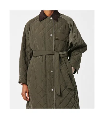 Weekend Max Mara Quilted Jacket In Green