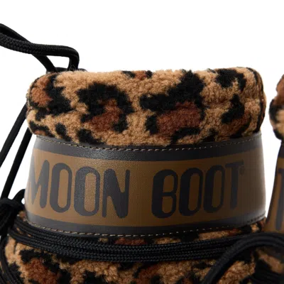 Moon Boot Fleece Mini  In Brown