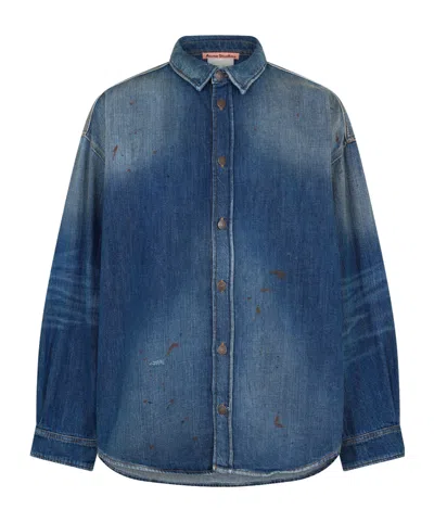 Acne Studios Oversized Denim Jacket In Blue