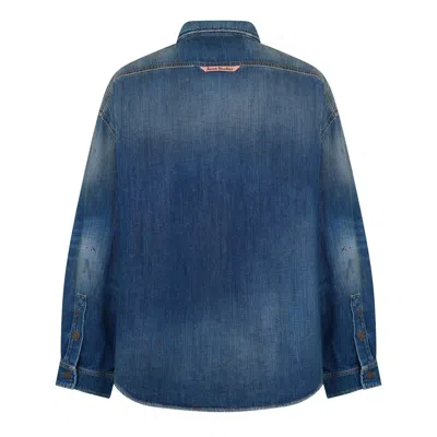Acne Studios Oversized Denim Jacket In Blue