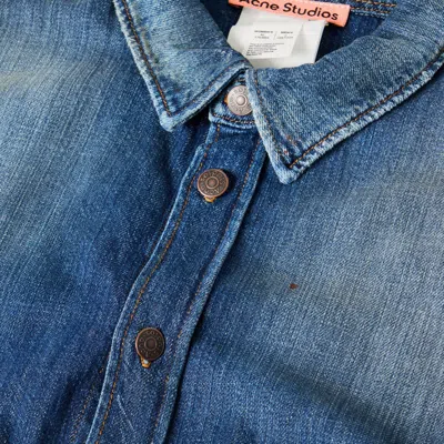 Acne Studios Oversized Denim Jacket In Blue