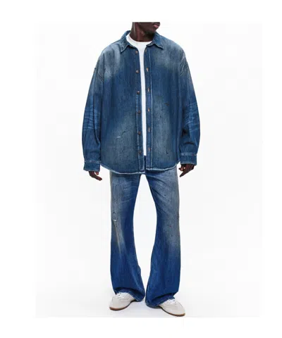 Acne Studios Oversized Denim Jacket In Blue