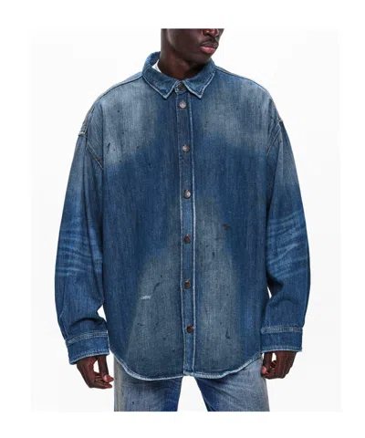 Acne Studios Oversized Denim Jacket In Blue
