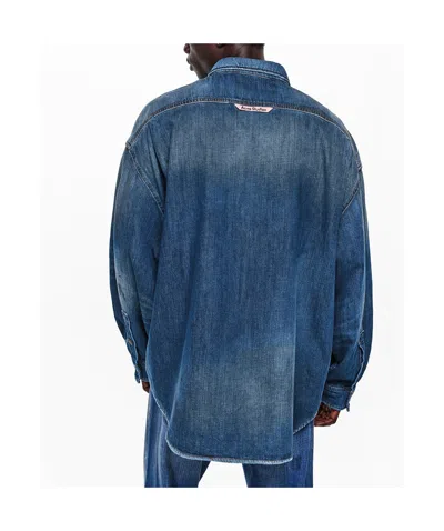 Acne Studios Oversized Denim Jacket In Blue