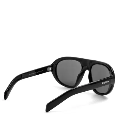 Prada 0pr C05s Oversized Sunglasses In Black