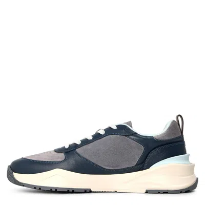Fendi Flow Low-top Sneakers In Suede And Smooth Calf Leather In Black