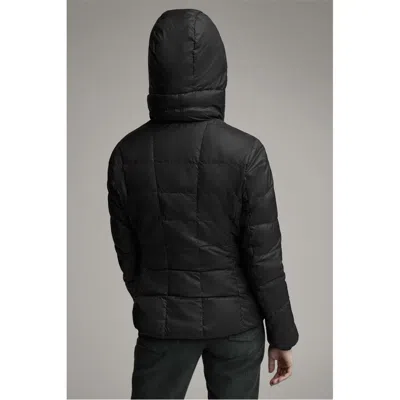 Canada Goose Logo Patch Down Jacket In Black