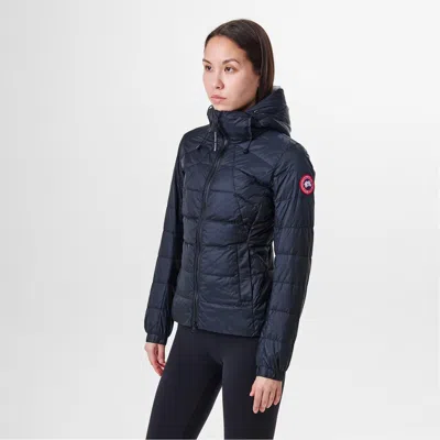 Canada Goose Logo Patch Down Jacket In Black