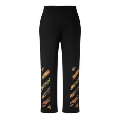 Off-white Logo Pattern Sweatpants In Black