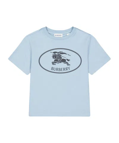 Burberry Simple T-shirt In Blue