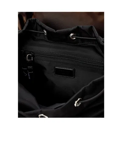 Prada Color-block Nylon Backpack In Blue