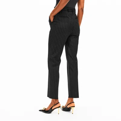 Dolce & Gabbana Stripe Tailored Trouser In Black