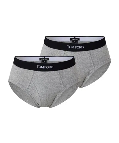 Tom Ford Minimalist Versatile Cotton Underwear In Gray