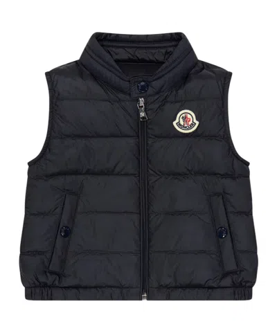 Moncler New Amaury Nylon Packable Down Vest In Black