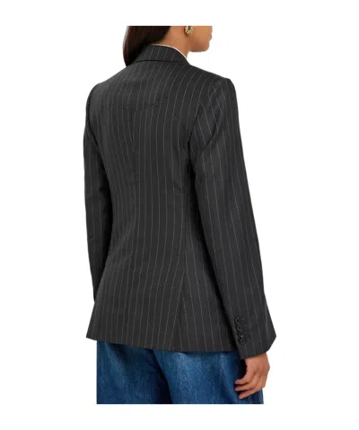 Givenchy Pinstriped Wool Blazer In Black