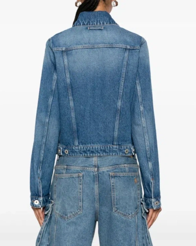 Jean Paul Gaultier Logo-debossed Jacket In Blue