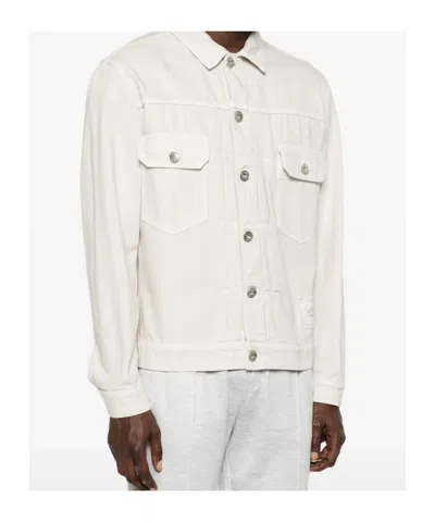 Eleventy Flap-pocket Jacket In White